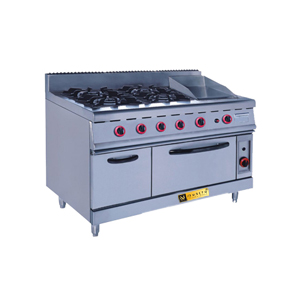 Four Burner Range with Oven